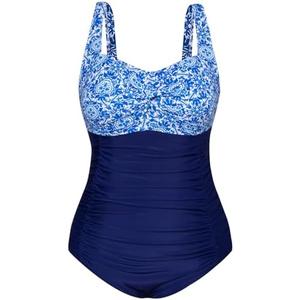 Hanna Nikole Women Plus Size One Piece Swimsuits Tummy Control Bathing Suit Twist Front Ruched Push Up Swimwear 12W