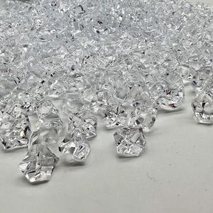 700PCS Fake Ice Cubes, 11 x 14 mm Acrylic Vase Fillers,Plastic Crushed Ice for Centerpiece Table Decorations,Table Scatter, Wedding Decoration, Photography Props