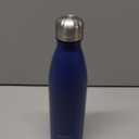 WATERSY Stainless Steel water bottles,17oz/500ml Insulated Water Bottles,Deep Blue metal water bottle Keeps Drink Cold and Hot,BPA Free kids water bottles for School,Gym,Travel,Sports