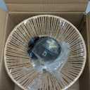 Rattan Pendant Light,boho hanging light Fixture Kitchen Island,Handwoven wicker Flush Mount ceiling light fixtures,Coastal Natural rattan chandelier for dining room Bedroom Living Room Hallway