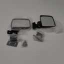 Side View Mirror Set Compatible with 2013+ Polaris Ranger XP 900 Lock N Ride Cab Frame (Not for Round Roll Bars) Rear View Rearview Mirrors Left & Right
