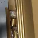 5/8 Diameter Curtain Rods 30-90 Inch, for 30-84 Inch Windows, Adjustable Splicing Gold Curtain Rods for Windows with Brackets, Window Rod Long Small Curtains Rod