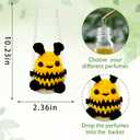Bee Car Accessories,Super Cute Swinging Bumblebee Car Mirror Hanging Ornament Crochet Cars Interior Accessories,Gift for Bee Lovers,Crochet Lovely Bag Ornament,Automotive Interior Decorations
