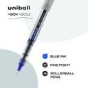 uni-ball uniball Vision Needle Rollerball Pens with 0.7mm Fine Point, Blue, 12 Count