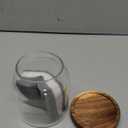 Labina Glass Storage Container Airtight Food Jars Kitchen Canister with Wood Lids, 20 Oz Wide Mouth Pantry Organization Glass Jar for Flour, Sugar, Cookie, Spagetti, Nuts and Candy (A1: 20 Oz 1 pcs)