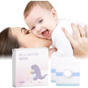 Baby Belly Navel Patches, Waterproof Cotton Pads for Baby Belly Button, Infant Umbilical Patch, Belly Button Patch for Baby Newborn, 8×8cm,7Pcs