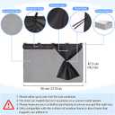 ZATOOTO Car Window Shades, 2 Pack Double Layer Car Sun Shade for Side Window Baby Sun Shade Full Shade & Half Shade & Full See-through 3 Option, Blackout Car Window Cover for Privacy Block UV Ray Heat