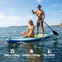 Inflatable Stand Up Paddle Board with SUP Accessories,Inflatable Paddle Boards for Adults & Youth, Anti-Slip EVA Deck,Wide Stance,Dual Action Pump,108L Backpack