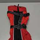 Dog Winter Coat with Harness Built-in | Waterproof Dog Jacket with Zipper & Fleece Lining | Reflective Cold Weather Coat for Small Dogs (Red) S