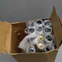 Heavy Duty Curtain Rods for Windows 66 to 120 Inch, 1 Inch Gold Curtain Rod Adjustable, Decorative Long Curtains Rods with Metal Finials, Easy Installation and Modern Design (A2,Gold,30"-120")