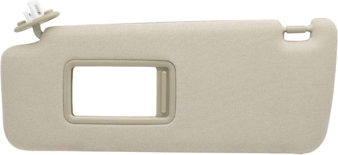 Driver Left Sun Visor Compatible with Toyota 4Runner 2010-2023 Replaces# 7432035B00E1 7432035A90E1 7432035A91E1 Color: Sand Beige