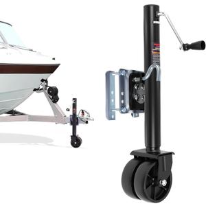 2000 lbs Trailer Jack with Wheel, Heavy Duty Swivel Trailer Jack, 12" Lift Tongue Jack for Boat, RV & Utility Trailer