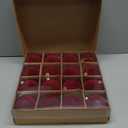 Brightown 15 Pcs Red Velvet Christmas Balls, 3.15 Inch Velvet Ornaments for Christmas Tree, Christma Tree Flocked Ornaments Balls for Family Holiday Wedding Party Xmas Hanging Decoration