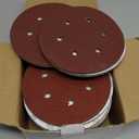 100 PCS 6 Inch Sanding Discs, 6 Hole Hook and Loop Sandpaper 60 80 120 240 400 Grit Set, Round Orbital Sand Paper Discs for Sander