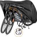 Bike Cover for 1, 2 or 3 Bikes Outdoor Waterproof Bicycle Covers 420D Heavy Duty Ripstop Material Offers Constant Protection for All Types of Bicycles All Through The 4 Seasons