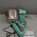 Hamilton Beach Classic Stand and Hand Mixer, 4 Quarts, 6 Speeds with Quick Burst, Bowl Rest, 290 Watts Peak Power, Blue (64658)