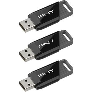 PNY 128GB Attach X USB 3.2 Gen 1 Flash Drive, Advanced Performance Up to 130MB/s Read, Everyday Data Store & Transfer, Reliable Portable Storage, Durable, Type-A, Computers, Laptops, Desktops, 3-Pack