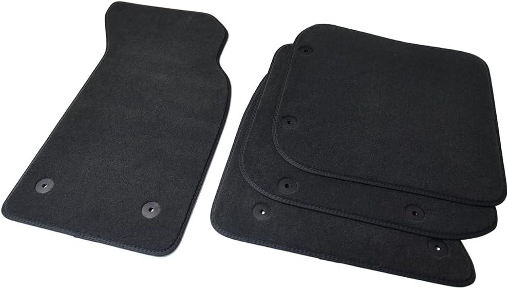 Floor Mats Velvet Carpet for Audi A4 S4 RS4 2004-2026 (B5 B6 B7 B8 B9) Avant Allroad OEM Quality Velour (Left Hand Drive,A4 S4 RS4 (B5) 95-2001)