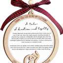 Elephant Ornaments for Sisterhood, Friendship Ornaments for Women Friends with Story Text - Elephant Gifts for Women, Best Friend Christmas Birthday Gifts for Sister, Bestie