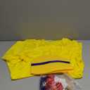 6 Pcs Storybook Costumes Fairy Tale Puppet Costumes Includes Short Sleeve Nose Hat Suspender Bow Gloves Fairytale Character Halloween Outfit for Adults Yellow