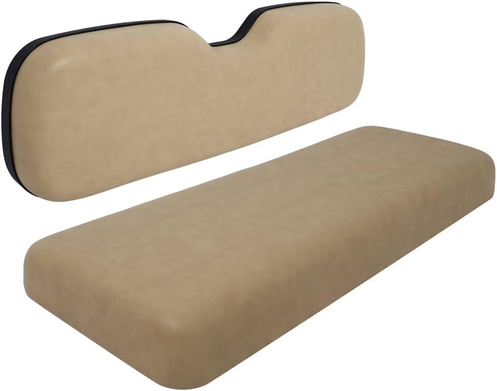 Universal Golf Cart Rear Flip Seat Replacement Cushions for EZGO, for Club Car, for Yamaha, Tan
