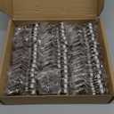 HOME EDIT 50 Pack 25 Pairs 1-1/4 inch Overlay Soft Close Cabinet Hinges for Kitchen, Stainless Steel Three-Way Adjustable, Concealed Self-Closing Door Hinges