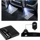 2PCS Car Door Lights Logo Projector, Wireless Car Door Logo Light, LED Welcome Courtesy Light Ghost Shadow Projector Lamp, Holeless Magnet Sensor Light Accessories