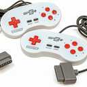 Retro-Bit Super Retro Trio HD Plus 720P 3 in 1 Console System - HDMI Port - for Original NES/SNES, Super Nintendo and Sega Genesis Games - Red/White