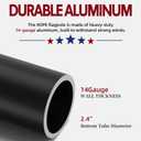 20FT Telescoping Flag Pole for Outside House, Extra Thick Telescopic Flagpole with USA Flag, Inground Outdoor Use, Camper RV, Residential & Commercial, Complete Hardware & Aluminum Top Ball (Black)
