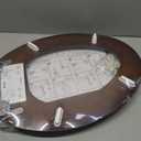 Angel Shield Elongated Wood Toilet Seat with Quiet Close,Easy Clean,Quick-Release Hinges (Elongated,Dark Walnut)