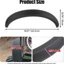 3.5'' Fender Flares Kit Compatible with 2021-2026 Ford Bronco 2/4 Door | Front & Rear Replace M-9164-BFK M2DZ-16268-AA, Easy Installation (Not for Sport and Raptor)