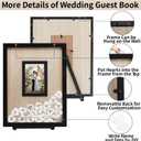 Wedding Guest Book Alternative, Guest Book Wedding Reception, Wedding Guest Book with Wooden Hearts Guest Book Signs for Wedding Anniversary Birthday Party Baby Shower
