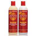Creme of Nature Argan Oil from Morocco Sulfate-Free Moisture and Shine Shampoo and Intensive Conditioning Treatment Set, Hydrating Shine-Enhancing Hair Care Duo, 2 Count, 12 oz Each