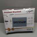 Homemate Electric Heated Blanket Twin - 62"x84" Heating Bed Blankets Throw with 10 Heating Levels 8 Hours Auto Off Fast Heating Over-Heated Protection Ultra Soft Warm Flannel ETL Certified Grey