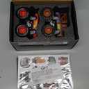 1: 45 Metal Die-Casting Big Wheel Off-Road Toy Car,2 Pack (Red&brown)