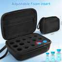3-10ml peptide Vial Storage case and 3ml Peptide Vial Caps Storage Combo Pack, 16 Slots Insulin Vial Organizer Bag for Diabetics Standard 3ml 5ml 10ml Vials, Includes Vial Caps (10 Colors, 15 Pcs)