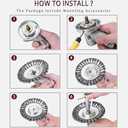 10 inch Steel Wire Wheel Brush Grass Trimmer Head Weed Cleaning Garden Cutter