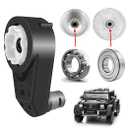 12V 550 40000RPM High Speed Steel Gears Motor Gearbox for Power Wheels Motor Upgrade,12 Volt Electric Hubs Motor Assembly Heavy Duty Gearbox for Kids Ride on Toys Car Replacement Parts