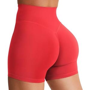 YEOREO Women's Biker Shorts 3.6" /4.5" / 6" Workout Gym Shorts Craze High Waist Tummy Control Hidden Scrunch Running Yoga Size M