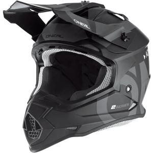 O'Neal - 0200-S13 2Series Adult Helmet, Slick (Black/Gray, MD)