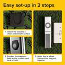 2 x Magnetic Remote Control Holder - 5 Pcs Black Set for TV, Fan, and Air Conditioner Remotes - Wall Mount with Self-Adhesive Back for Easy Installation and with our Powerful and Sleek Magnetic Holders