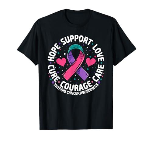 Thyroid Cancer Support tee Family Thyroid Cancer Awareness T-Shirt