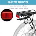 Rear Bike Rack,Bike Cargo Rack w/Fender & Large Size Reflective,Quick Release Mountain Road Bicycle Rear Racks,Universal Bike Luggage Rack,Large Capacity Bike Pannier Rack,YONTUO