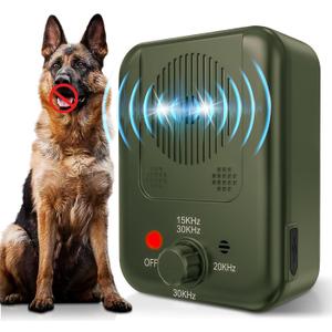 Anti Barking Devices, Dog Bark Deterrent Devices, Ultrasonic Dog Bark Box Deterrents Can Stop Neighborhood Dogs from Barking, 3 Control Modes Indoor & Outdoor, Safe & Humane Dog Silencer (Green)