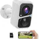 Vicohome 2K Battery-Powered WiFi Security Camera, Outdoor/Indoor with AI Motion Detection, Full Color Night Vision, 2-Way Audio, Spotlight & Siren, SD/Cloud Storage(32G Card Included)