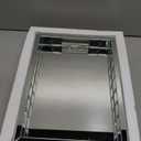 Wocred Mirror Jewelry Organizer Upgrades fits Dresser Bedroom,Crushed Diamond of Each Side Bathroom Tray with Handles,Decorative Serving Tray for Coffee Table Decor(11'x15'x2')