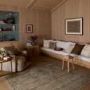 Loloi Amber Lewis Cambria Collection CBR-03 Sand/Olive 6'-0" x 9'-0" Area Rug Jute, Neutral, Vintage Style, Antique Tone, Living, Bedroom, Dining, Carpet