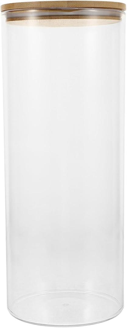 Cabilock Airtight Pasta Storage Jar Food Storage Containers for Organizing Reusable Canisters Lids
