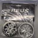 MEUS RACING 2.2 Beadlock Wheels Rims Deep-Dish Wheel for Axial SCX10 Traxxas TRX4 Vanquish VS4-10 Redcat Gen8 1/10 RC Crawler Upgrades (Silver)