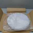 Opexscal 13" Antique White Round Scalloped Charger Plates, Wedding Reception Plate Chargers Dinner Party Decoration Charger Plates, 6Pcs